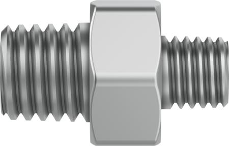 ESK-1-4-1-2 ESK-1/4-1/2 Series Nipple, R 1/4 to R 1/2, Threaded Connection Style, 534153