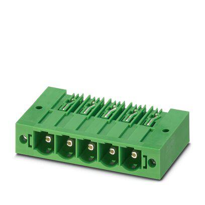 1999068 Phoenix Contact PC Series Wave Soldering Mount PCB Header, 8 Contact(s), 10.16 mm Pitch, 1 Row, Shrouded