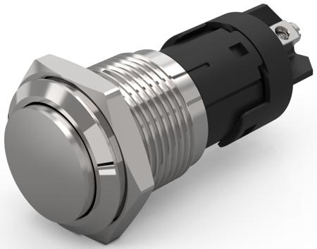 82-4162.1000 EAO 82 Series Push Button Switch, Momentary, Panel Mount, 16mm Cutout, SPDT, 240V, IP65, IP67
