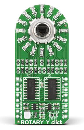 MIKROE-1825 MikroElektronika Rotary Y MikroBus Click Board for EC12D