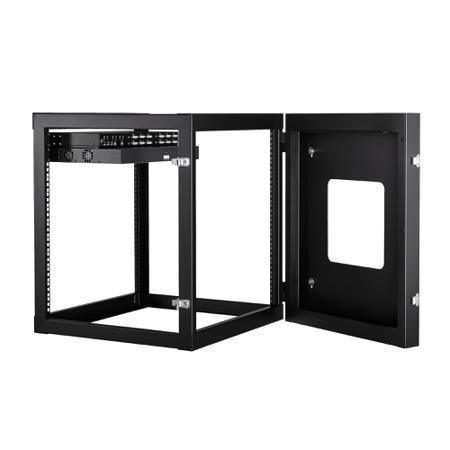 RK1219WALLOH 12U Server Rack With Steel 2-Post Frame in Black
