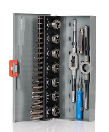 226-8889 RS PRO 32-Piece HSS Tap & Die Set, M3 - M12 Taps, M3 - M12 Dies