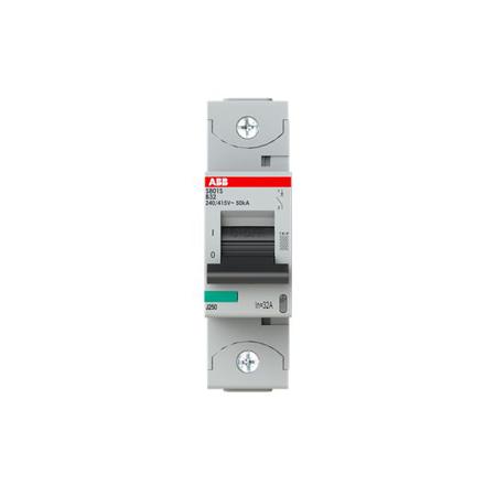 2CCS861001R0325 ABB S800S MCB, 1P, 32A Curve B, 240V AC, 50 kA Breaking Capacity