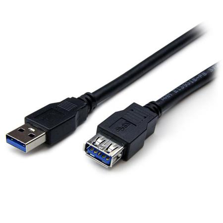 USB3SEXT2MBK StarTech.com USB 3.0, Male USB A to Female USB A, 5Gbps, 2m