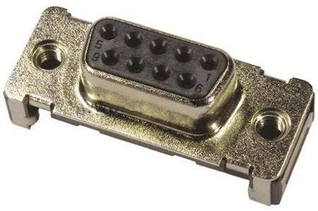 09552156612741 HARTING D-Sub 15 Way SMT D-sub Connector Socket, 2.74mm Pitch, with 4-40 UNC, Threaded Insert