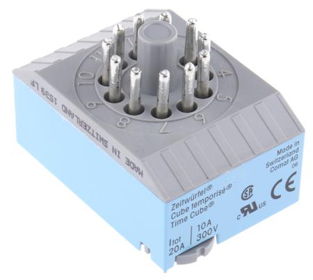 CT3-E30---H Releco ON Delay Single Timer Relay, 11-Pin Connector, 0.2 → 30 min, 0.2 → 30 s, 90 → 265 V ac/dc