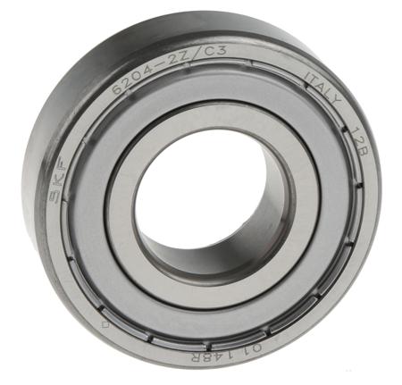 6204-2Z/C3 SKF  1 Row Ball Bearing - 20 mm ID, 47 mm OD