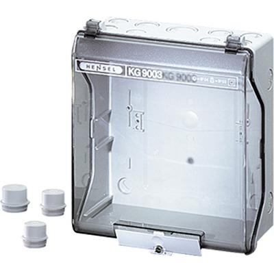 KG 9003 HENSEL KG Series Grey Polystyrene Junction Box, IP55, IP66, 95 x 182 x 205mm