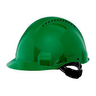 7000108289 3M G3000 Green Hard Hat , , Ventilated
