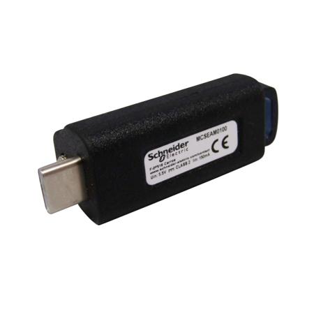 MCSEAM0100 Schneider Electric Straight, Plug-In- Single Port Type Type C IP20 USB Connector