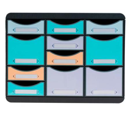 3132796D Exacompta 25975cm³ Assorted Recycled Plastic Storage Box, 271 mm x 355 mm x 355