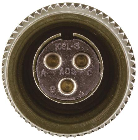 MS3106A-10SL-3S Amphenol, MS3106A 3 Way Cable Mount MIL Spec Circular Connector Receptacle, Socket Contacts,Shell Size 10, Screw
