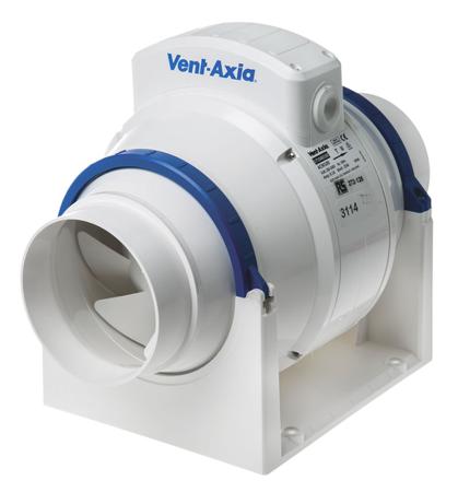 ACM100 Vent-Axia  ACM In Line Duct Fan, 256m³/h, 23dB(A), Duct Size 100mm