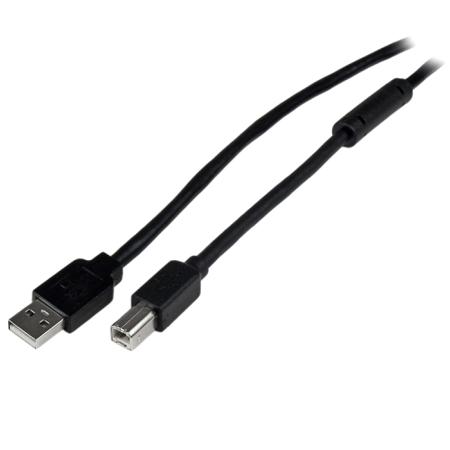 USB2HAB65AC StarTech.com USB 2.0, Male USB A to Male USB B, 480Mbps, 20m