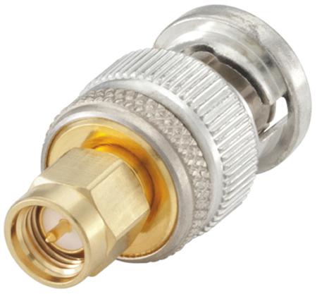 32S151-S00L5 Rosenberger Straight 50Ω RF Adapter SMA Plug to BNC Plug 18GHz