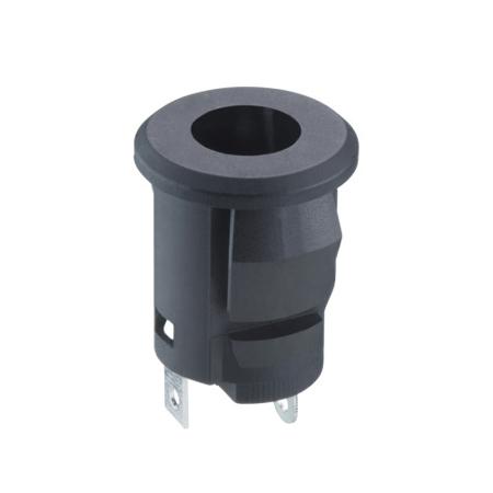 1610 06 Lumberg, 1610 DC Socket Rated At 2A, 30 V, Snap-In, length 14.4mm, Tin