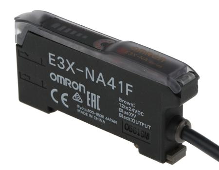 E3X-NA41F 2M Omron Fibre Optic Sensor, PNP Output, IP50, 12 → 24 V dc