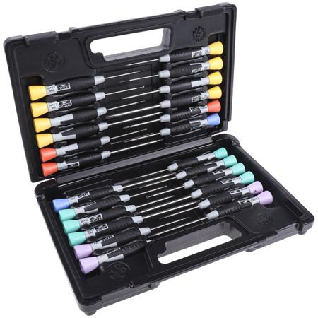 706-5 Bahco 24 pieces Precision Hexagon, Phillips, Pozidriv, Slotted, Torx Screwdriver Set