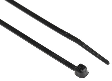 0 320 13 Legrand Cable Tie, 140mm x 2.4 mm, Black Nylon, Pk-100