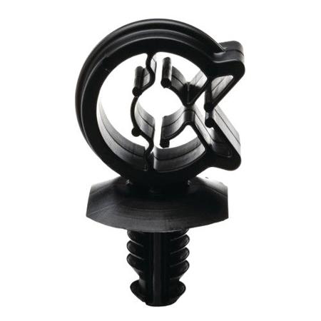 151-00927-SC6-6-PA66HIRHSUV-BK HellermannTyton Cable Clamp Black Cable Mount Nylon Clip, 7.6mm Max. Bundle