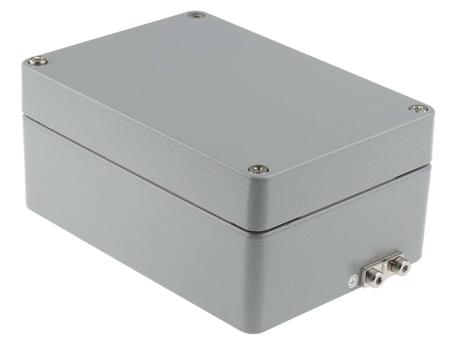 190-1875 RS PRO Aluminium Enclosure, IP66, IK09, 200 x 140 x 90mm
