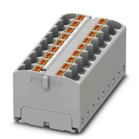 3273966 Phoenix Contact Distribution Block, 18 Way, 6mm², 32A, 450 V, Grey