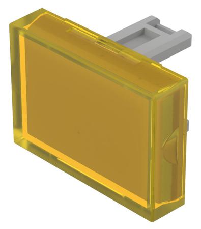 31-901.4 EAO Yellow Rectangular Push Button Lens for Use with Push Button