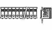 1-163680-1 TE Connectivity AMP Series Vertical Board Mount PCB Header, 12 Contact(s), 2.5mm Pitch, 1 Row(s)