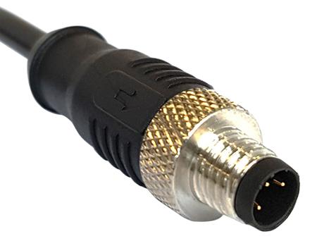 PXPTPU12FIM08ACL010PUR Bulgin Male M12 to Unterminated Free End Sensor Actuator Cable