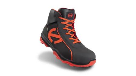 6266345 Heckel RUN-R Black, Red Composite Toe Capped Men's Safety Boots, UK 10.5, EU 45