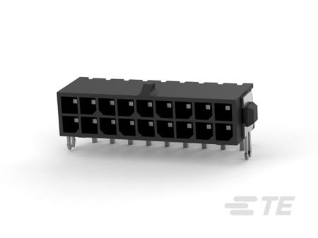 4-794677-8 TE Connectivity Micro MATE-N-LOK Series Right Angled Board Mount PCB Header, 18 Contact(s), 3mm Pitch, 2 Row(s),