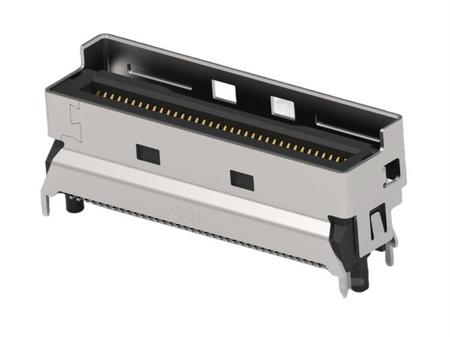 1-2379397-5 TE Connectivity, Mini Cool Edge I/O Surface Mount Mini I/O Connector Plug, 74 Way, Shielded