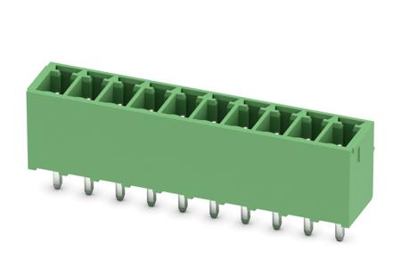 1843680 Phoenix Contact, 3.5mm Pitch, MCV 1.5/10-G-3.5, 10 Way, , Pluggable Terminal Block, Header, Through Hole, Solder
