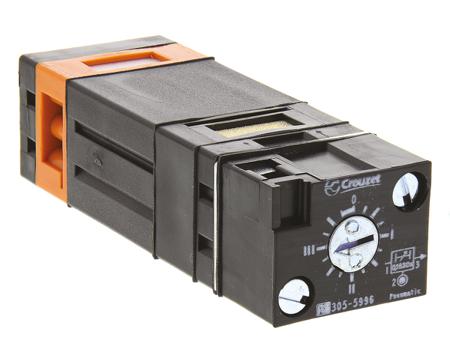 81503720 Crouzet 81 series 0.1s to 30s Pneumatic Timer, 8 bar max