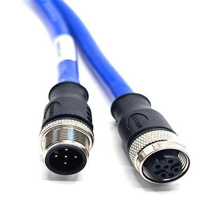 C5AC82M005 Mueller Electric Straight Male 5 way M12 to Straight Female 5 way M12 Actuator/Sensor Cable, 5m