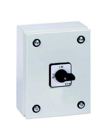 197353-P1-32-SE1-N Eaton 4 Pole Surface Mount Isolator Switch - 32A Maximum Current, 15kW Power Rating, IP65