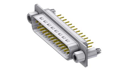 DTS25PY/2M86UNB5 Deltron Connectors DTS 25 Way Through Hole PCB D-sub Connector Plug, 2.84mm Pitch