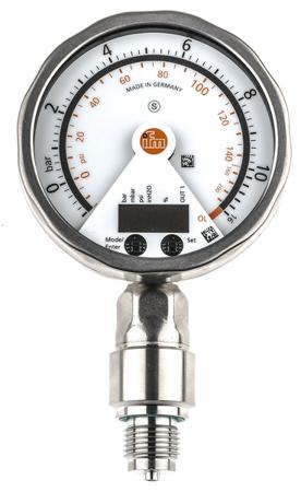 PG2454 ifm electronic Relative Pressure Sensor, 10bar Max Pressure Reading , 18 → 32 V dc, G1/2, IP67, IP69K