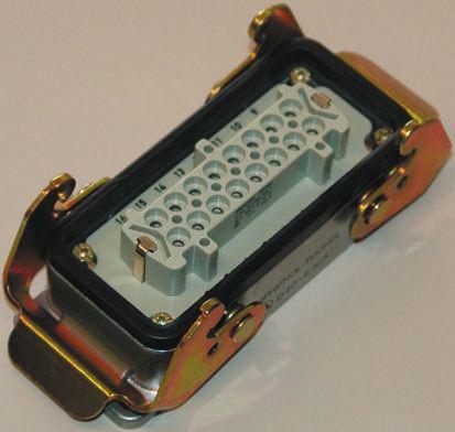 219-257 C 146 E Series 24 Way Female 18A Connector Kit, includes Gland Bushing, Housing, Insert with Contacts