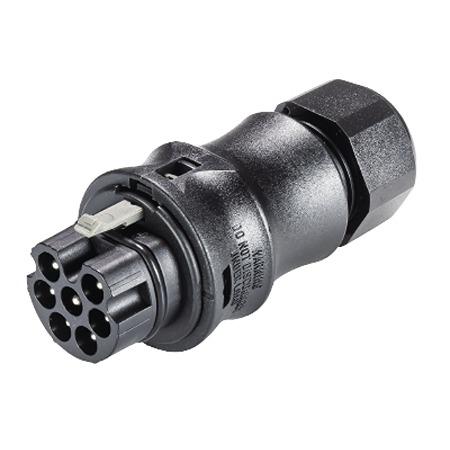 96-072-4053-1 Wieland RST CLASSIC Series Connector, 7-Pole, Male, 7-Way, Push-In, 16A, IP66, IP68, IP69