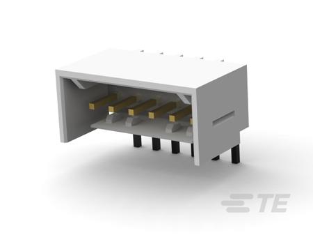 2-644489-6 TE Connectivity MTA 100 Series Right Angle Board Mount PCB Header, 6 Contact(s), 2.54mm Pitch, 1 Row(s), Shrouded