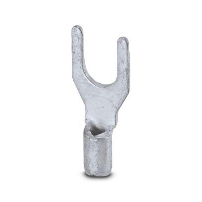 3240139 Phoenix Contact Uninsulated Fork Terminal, 20AWG to 17AWG, Silver