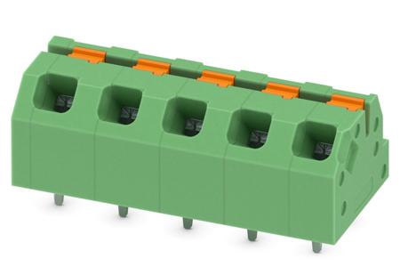 1862301 Phoenix Contact SPTAF 1/ 5-5.0-IL Series PCB Terminal Block, 5-Contact, 5mm Pitch, Through Hole Mount, 1-Row, Screw