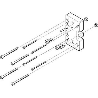 HAPG-75 Festo Adapter , For Use With Pneumatic Cylinder & Actuator