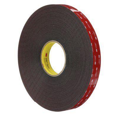 3M-5952-19mm-x-33m 3M 3M™ VHB™ 5952F, VHB™ Black Foam Tape, 19mm x 33m, 1.1mm Thick