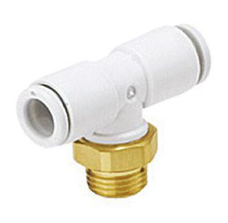 KQ2T16-G04A SMC Tee Connector, 16mm x 16mm, 3 (Proof) MPa, 1 MPa