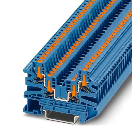 1079006 Phoenix Contact  PTV Series Blue, 0.14 → 2.5mm², Single-Level, Push In Termination, ATEX, IECEx