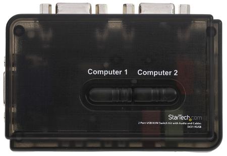 SV211KUSB StarTech.com 2 Port USB VGA KVM Switch, 3.5 mm Stereo 2048 x 1536 Maximum Resolution