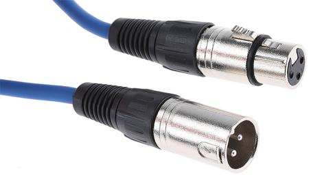 742-4504 3m Blue Female XLR to Male XLR Audio Video Cable Assembly