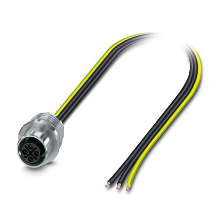 1238908 Phoenix Contact Circular Connector, 3 Contacts, Plug-In, M12 Connector, Socket, Female, IP65, IP67, SACC Series